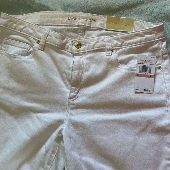 BNWT Michael Kors white jeans sz 12 - Picture 2 of 7